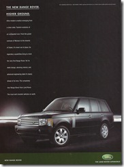 The new Range Rover.  Higher Ground.