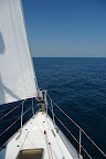 Alto pleine voile sur l'oc&eacute;an entre Wrightsville et Beaufort NC