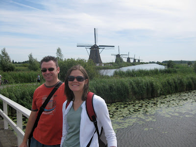 Joe and Lindsey at Kinderdijk