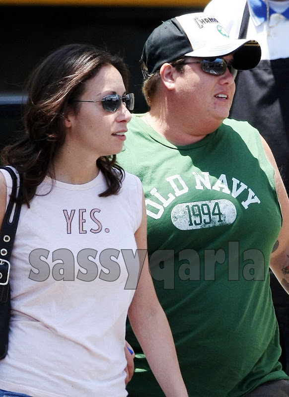 Chaz Bono and Jennifer Elia after visiting a Gym on July 3, 2009 in Los Angeles, California