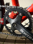 Custom 38t Cycle Underground chainring. 5083 aluminium alloy aka 'armour-plate'.