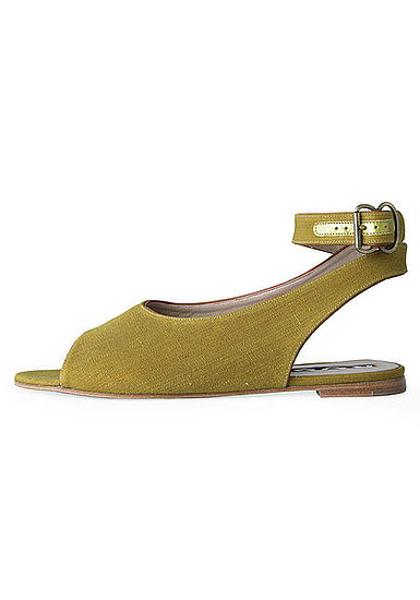 Rochas Flat Canvas Sandal ($495)