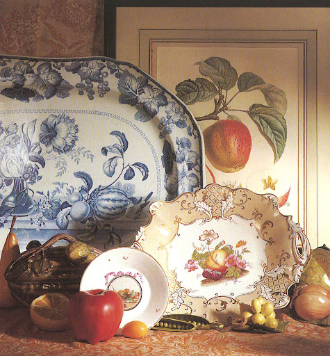 Look at this lovely still life of fruits and vegetables.