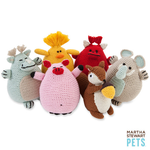 These Martha Stewart crochet toys are too cute. (petsmart.com)