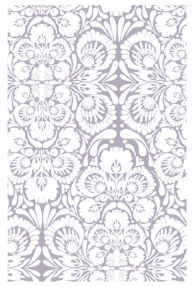 If an ornate pattern is too much for your entire room, consider using it on an accent piece. You can line a bookshelf or drawer for a surprise kick of pattern. (kremelife.com) If an ornate pattern is too much for your entire room, consider using it on an accent piece. You can line a bookshelf or drawer for a surprise kick of pattern. (kremelife.com)