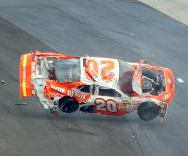 Joey Logano Flips His Car