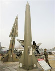 This file photo shows a model of a SCUD-B missile produced in the Democratic People's Republic of Korea Scud B Missile