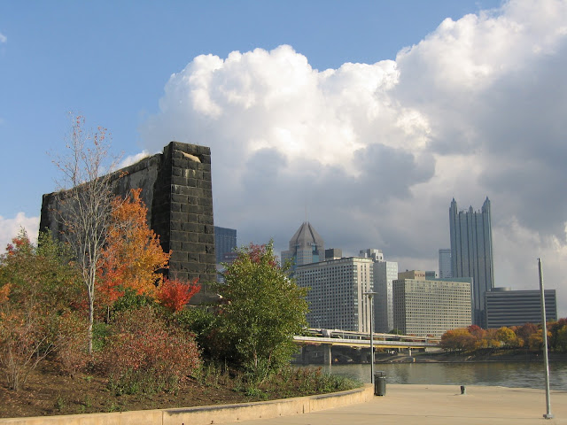Downtown Pittsburgh skyscrapers North Shore