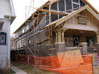 South side of house with trim