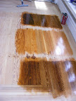 Floor finishing options (we went with the bottom one)