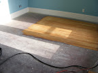 Family room partially sanded