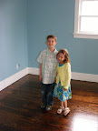 Kids in the family room on the finished floors