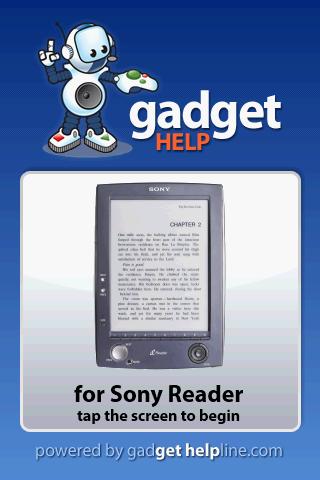 Sony Reader - Gadget Help