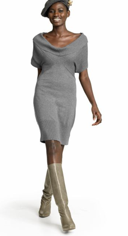 grey banana dress