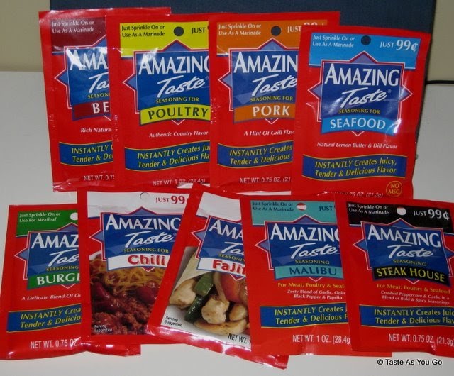 Amazing Taste® Seasoning Packet Giveaway Taste As You Go