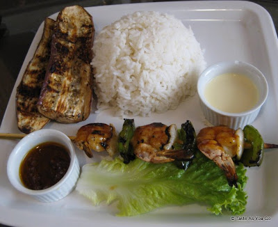 Shrimp-BBQ-White-Rice-Grilled-Eggplant-Ihawan2-Long-Island-City-NY-tasteasyougo.com