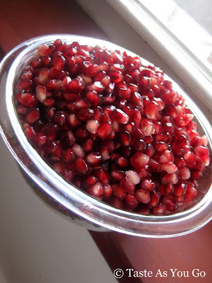 Pomegranate Arils - Photo by Taste As You Go