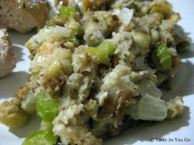 Apple Chestnut Stuffing - Photo by Taste As You Go