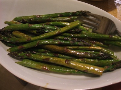 asparagus in dish