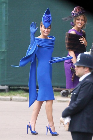 Tara Palmer Tomkinson Arrivals Royal Wedding