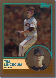 2008 Topps Chrome Lincecum TCH Brown Refractor 20 of 100 2008 Topps Chrome Lincecum TCH Brown Refractor 20 of 100