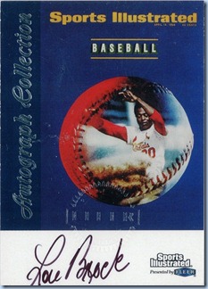 1999 Fleer SI Brock Auto