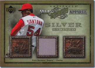 2006 Artifacts - Santana Jersey 237 of 250 2006 Artifacts - Santana Jersey 237 of 250