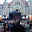  Zwei Riesenleinwände vor dem Neuen Rathaus in Hannover bei der Grand-Prix-Party für Lena.