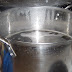The next morning, at exactly 12 hours after you turned off your burner last night... Turn burner on high. To get your tea all steamy again, it will take about 20-30 minutes on the back burner of the electric stove. Now's time to unload your dishwasher and clean the kitchen! Wash your second tamale pot, and leave it upside down on a kitchen towel on the counter, to get the sink water out.