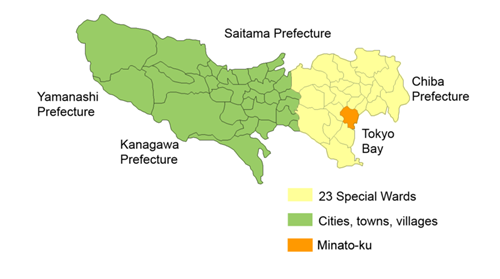 خريطة طوكيو