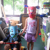 Masks made at a library event