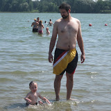 Kai enjoys the splashes