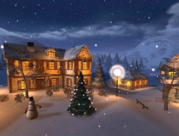 Winter Night 3D Screensaver