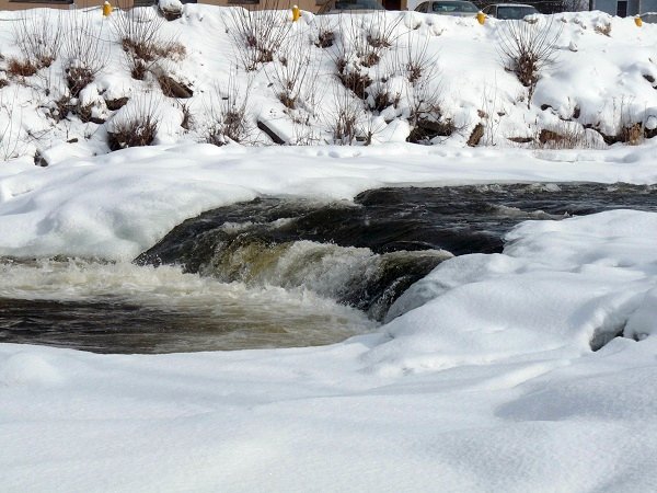 winter waterfalls in Canton