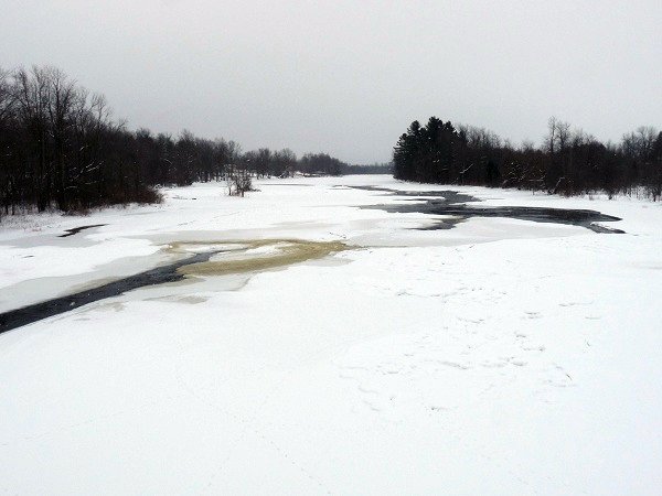 Chamberlain Corners - Feb 1, 2011 grasse river ice