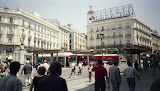 The Puerta del Sol of Madrid, Spain.