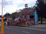 Attractions at the fair held during the festivals of Burgos.