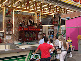 Attractions at the fair held during the festivals of Burgos.
