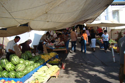 Mercado callejero en Bodrum
