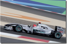 Schumacher al volante della Mercedes