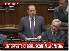 Silvio Berlusconi alla Camera
