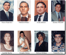 Le foto delle 8 vittme della tragedia del quadrivio di Secondigliano