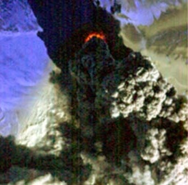 iceland volcano ash cloud satellite image