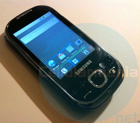 سامسونج جلاكسي 5 (GT-I5500) يظهر نظام أندرويد الإصدار 2.1
