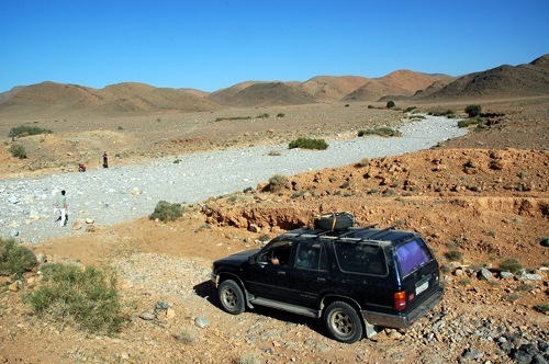 Cruzando un oued