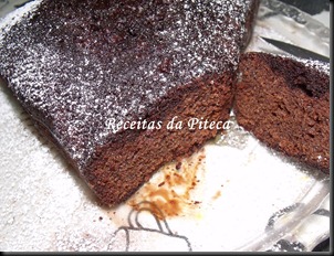 Bolo de chocolate húmido- fatia