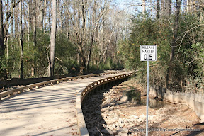 A half mile into the trail heading North.