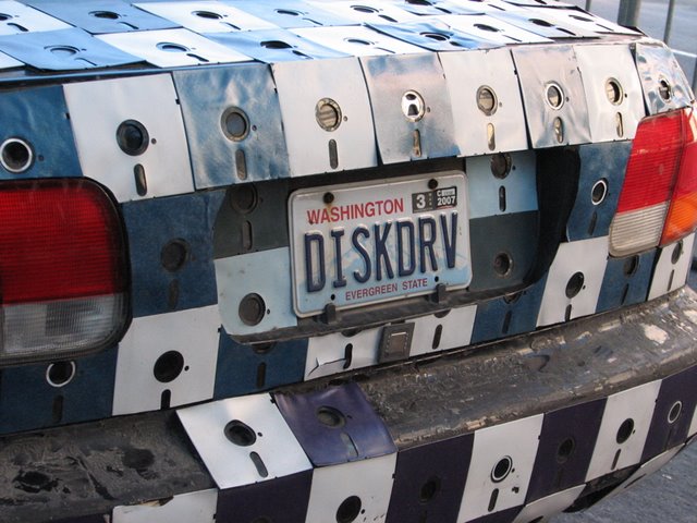 Floppy-Disk Car