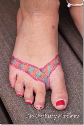 Sharpie flip flops