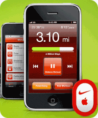 Nike+ fitness site with iPod Touch access